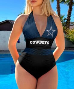 Dallas Cowboys Halter Neck One piece Swimsuit