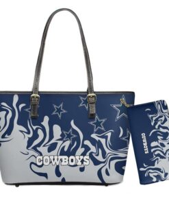 Dallas Cowboys Leather Tote Bag and Wallet Set