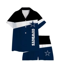 Dallas Cowboys Short Satin Pajama Set