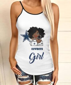 Dallas Cowboys Women's Criss Cross Tank Top