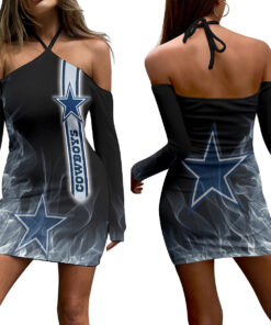 Dallas Cowboys Women's Halter Lace-up Dress